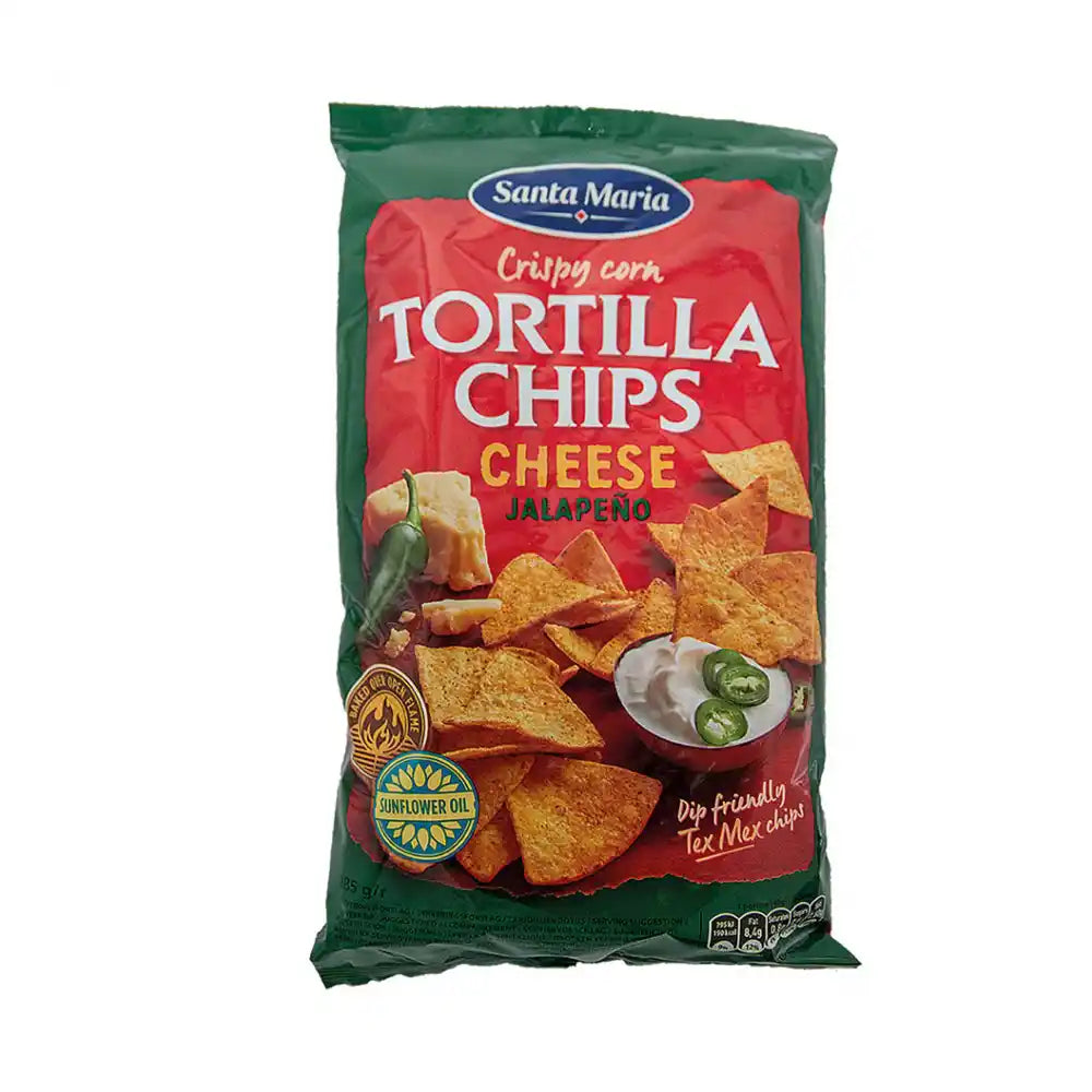 Santa Maria Tortilla Chips Cheese Jalapeno 185g